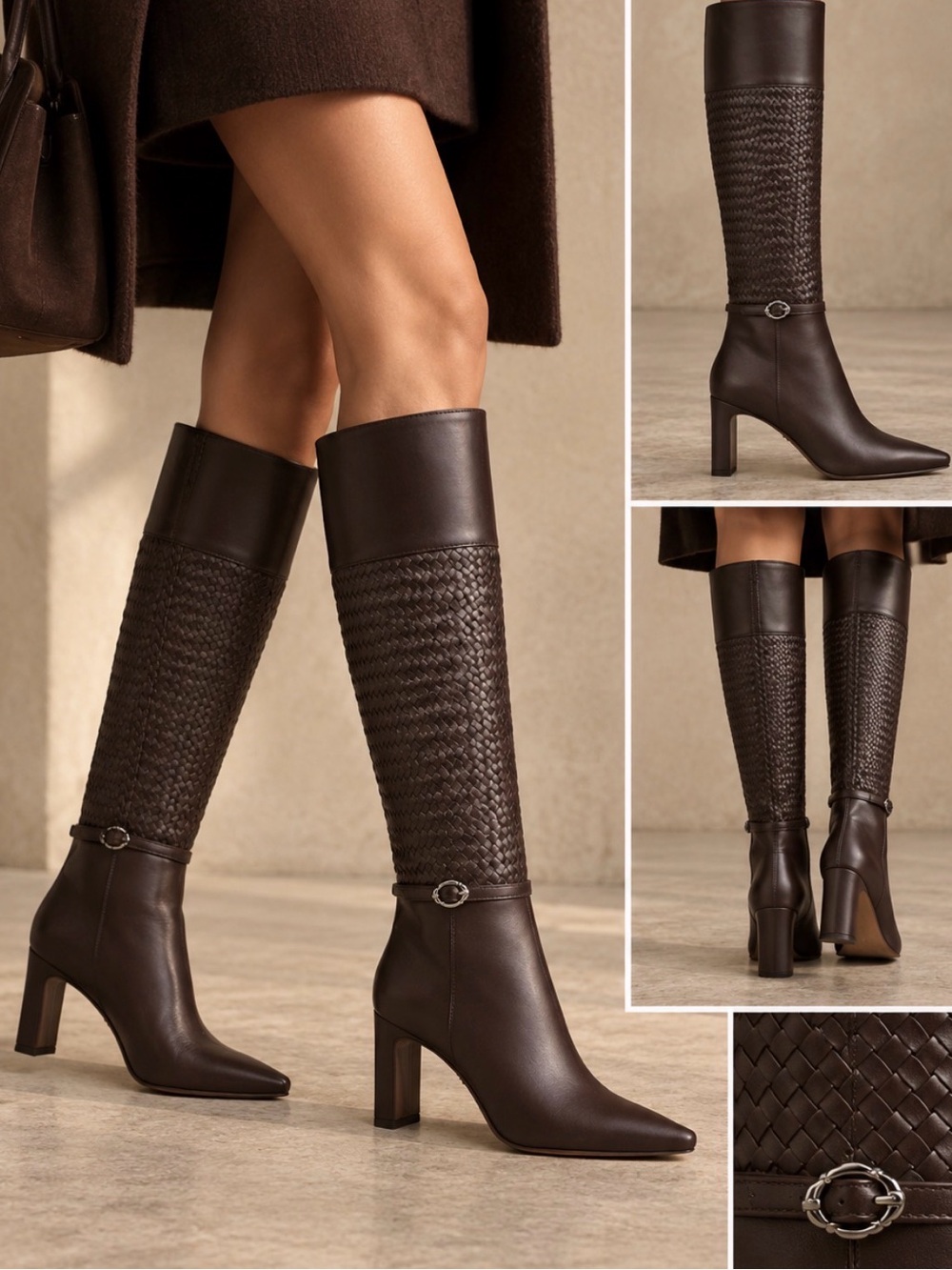 Sam Edelman Sylvia Weave Knee High Boot